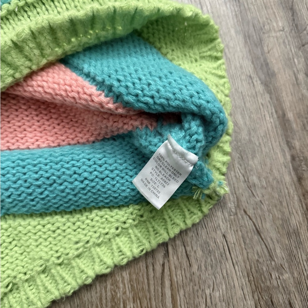 Umgee • Striped Color Block Pom Pom Sweater - Picture 10 of 14